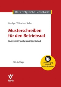 Bild vergrößern Bild: Musterschreiben für den Betriebsrat - Bund-Verlag