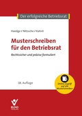 Cover: Musterschreiben f&uuml;r den Betriebsrat - Bund-Verlag