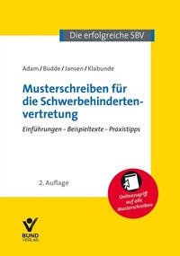 Abbildung von: Musterschreiben für die Schwerbehindertenvertretung - Bund-Verlag