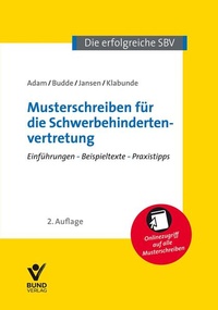 Bild vergrößern Bild: Musterschreiben für die Schwerbehindertenvertretung - Bund-Verlag