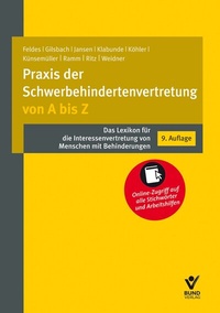 Abbildung von: Praxis der Schwerbehindertenvertretung von A bis Z - Bund-Verlag