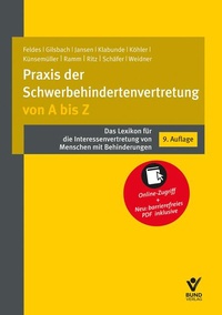 Bild vergrößern Bild: Praxis der Schwerbehindertenvertretung von A bis Z - Bund-Verlag