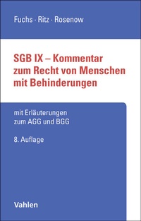 Abbildung von: SGB IX - Kommentar zum Recht von Menschen mit Behinderungen - Vahlen