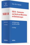 Bild: SGB IX - Kommentar zum Recht von Menschen mit Behinderungen - Vahlen