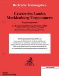 Cover: Gesetze des Landes Mecklenburg-Vorpommern Erg&auml;nzungsband - 13. Erg&auml;nzungslieferung - C.H.BECK