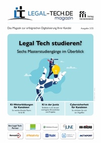 Abbildung von: Legal-Tech.de Magazin Ausgabe 2/25 - FFI-Verlag