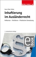 Abbildung von: Inhaftierung im Ausländerrecht - Walhalla