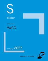 Enlarge image Cover: Skript VwGO - Alpmann Schmidt