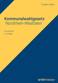 Abbildung von: Kommunalwahlgesetz Nordrhein-Westfalen - Kommunal- und Schul-Verlag