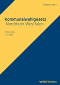 Cover: Kommunalwahlgesetz Nordrhein-Westfalen - KSV Medien