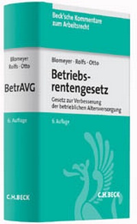 Abbildung von: Betriebsrentengesetz: BetrAVG - C.H.BECK