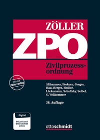 Abbildung von: Zivilprozessordnung: ZPO - Otto Schmidt Verlag
