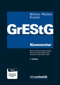 Cover: Grunderwerbsteuergesetz: GrEStG - Otto Schmidt Verlag
