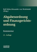 Cover: Abgabenordnung und Finanzgerichtsordnung - Sch&auml;ffer-Poeschel