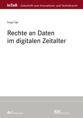 Cover: Rechte an Daten im digitalen Zeitalter - Fachmedien Recht und Wirtschaft