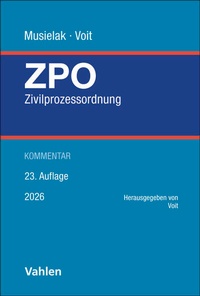 Abbildung von: Zivilprozessordnung: ZPO - Vahlen