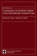 Cover: Commentary on the Rome Statute of the International Criminal Court - Nomos