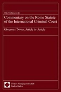 Enlarge image Cover: Commentary on the Rome Statute of the International Criminal Court - Nomos