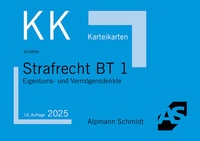 Abbildung von: Karteikarten Strafrecht BT 1 - Alpmann Schmidt