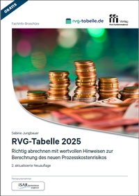Bild: RVG-Tabelle 2025 - FFI-Verlag
