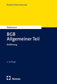 Bild: BGB Allgemeiner Teil - Nomos