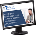 Abbildung von: ESV-Digital Landespersonalvertretungsgesetz Mecklenburg-Vorpommern - Jahresabonnement - Erich Schmidt Verlag