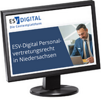 Abbildung von: ESV-Digital Personalvertretungsrecht in Niedersachsen - Jahresabonnement bei Kombibezug Print und Datenbank - Erich Schmidt Verlag