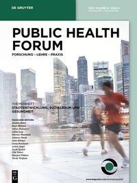 Abbildung von: Public Health Forum - De Gruyter