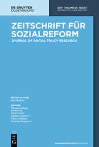 Abbildung von: Zeitschrift für Sozialreform - De Gruyter Oldenbourg