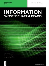 Abbildung von: Information - Wissenschaft & Praxis - De Gruyter Saur