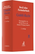 Cover: Beck'sches Formularbuch GmbH-Recht - C.H.BECK