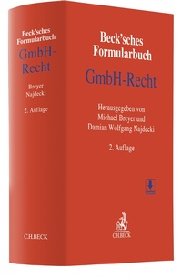 Enlarge image Cover: Beck'sches Formularbuch GmbH-Recht - C.H.BECK