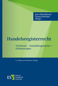Cover: Handelsregisterrecht - Erich Schmidt Verlag
