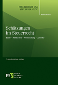 Cover: Sch&auml;tzungen im Steuerrecht - Erich Schmidt Verlag