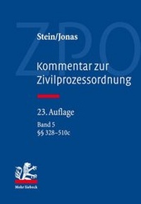 Abbildung von: Kommentar zur Zivilprozessordnung - Band 5 - Mohr Siebeck