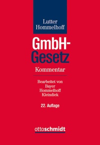 Enlarge image Cover: GmbH-Gesetz - Otto Schmidt Verlag