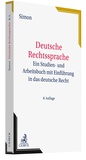 Cover: Deutsche Rechtssprache - C.H.BECK