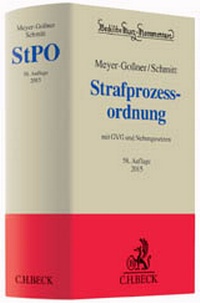 Enlarge image Cover: Strafprozessordnung: StPO - C.H.BECK