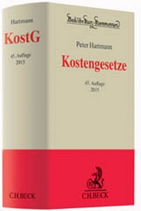 Bild vergrößern Bild: Kostengesetze: KostG - C.H.BECK