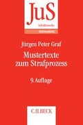 Cover: Mustertexte zum Strafprozess - C.H.BECK
