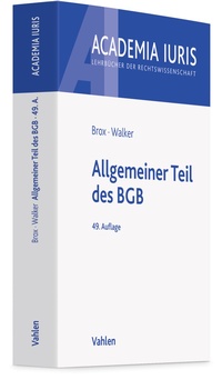 Abbildung von: Allgemeiner Teil des BGB - Vahlen