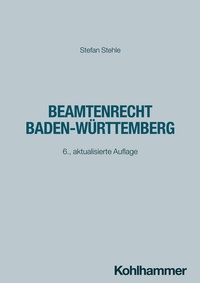 Abbildung von: Beamtenrecht Baden-Württemberg - Kohlhammer