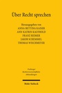 Cover: Über Recht sprechen - Mohr Siebeck