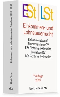 Abbildung von: Einkommen- / Lohnsteuerrecht: ESt / LSt - dtv