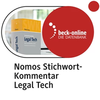 Abbildung von: NomosOnline StichwortKommentar Legal Tech - Nomos