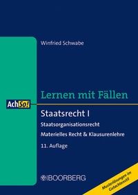 Abbildung von: Staatsrecht I - Boorberg