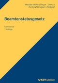 Cover: Beamtenstatusgesetz - KSV Medien
