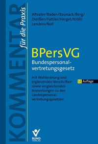 Bild vergrößern Bild: BPersVG - Bundespersonalvertretungsgesetz - Bund-Verlag