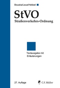 Abbildung von: StVO Straßenverkehrs-Ordnung - C.F. Müller