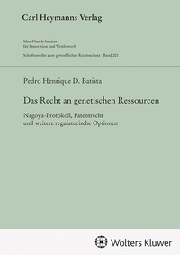 Abbildung von: Das Recht an genetischen Ressourcen - Carl Heymanns Verlag
